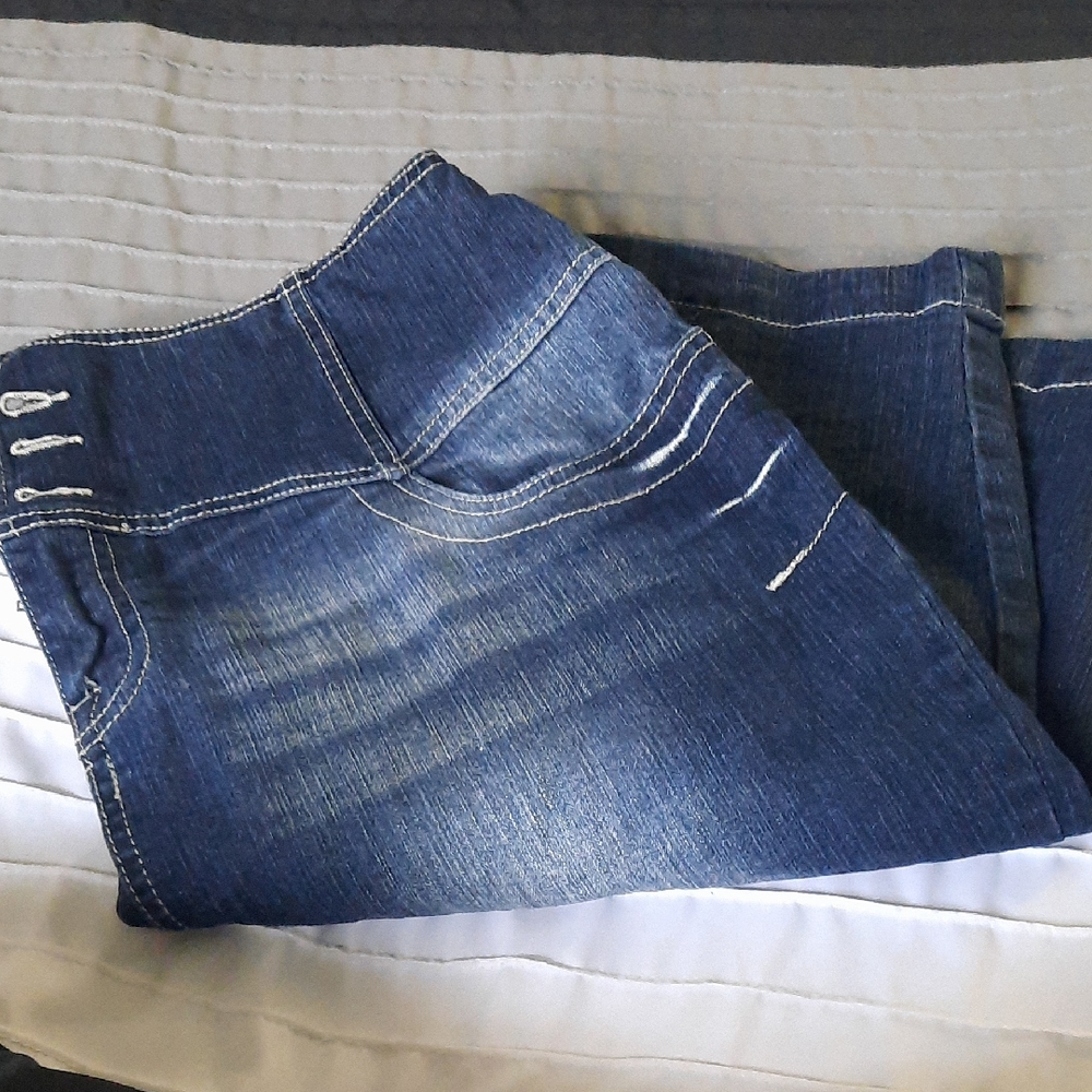 Blue Stretch Denim Jeggings Skirt - Women's Slim Fit